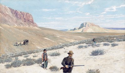 Theodore Roosevelt "Chasse au Tétras des Sages" - Henry Francois Farny