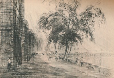 De toutes les rues de Paris, la Seine est la plus intéressante, vers 1927 - Henry Franks Waring