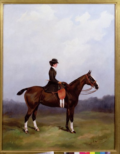 Dame montant en amazone - Henry Frederick Lucas Lucas