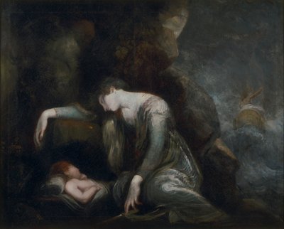 Danaé et Persée sur Sériphos(?) - Johann Heinrich Füssli