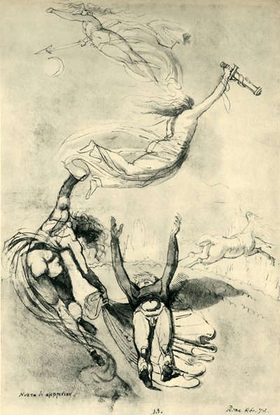 Héros mort avec déesses, 1778 - Johann Heinrich Füssli