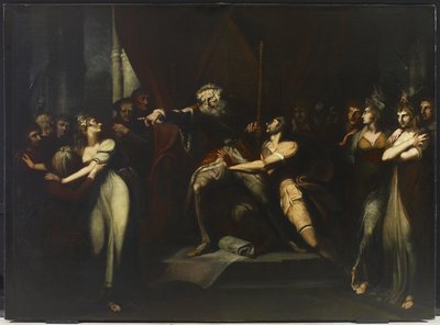 Lear bannissant Cordelia, vers 1784-90 - Johann Heinrich Füssli