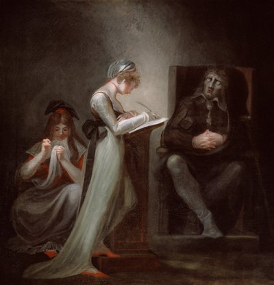 Milton dictant à sa fille - Johann Heinrich Füssli