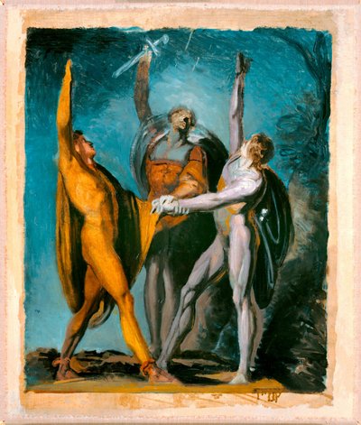 Esquisse pour "Serment sur le Rütli," Figure féminine (verso) - Johann Heinrich Füssli