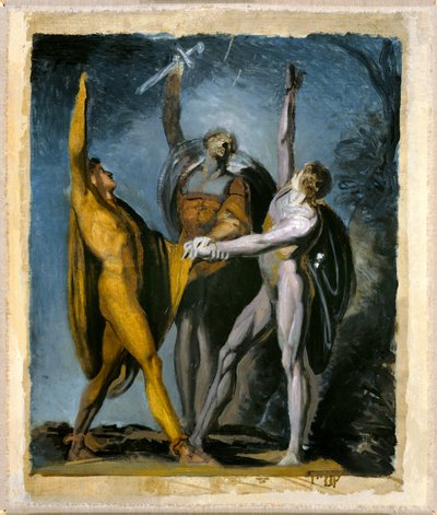 Esquisse pour le Serment du Rütli, Figure Féminine - Johann Heinrich Füssli