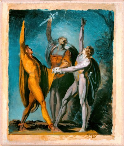 Esquisse pour le Serment sur le Rütli, Figure féminine verso, 1779-81, 1785-90 verso - Johann Heinrich Füssli