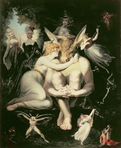 Titania se réveille, entourée de fées attentives, s