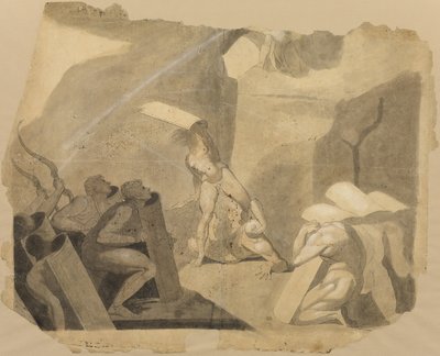 Les Titans attaquent le mont Olympe - Johann Heinrich Füssli
