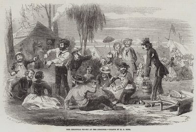 Le pique-nique de Noël aux fouilles - Henry George Hine