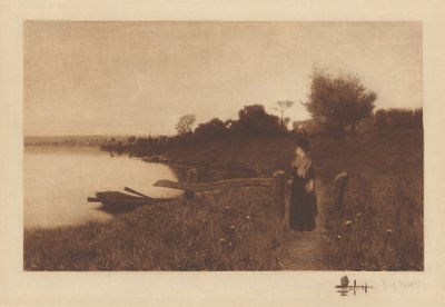 Sans titre (Promenade au Clair de Lune) - Henry Golden Dearth