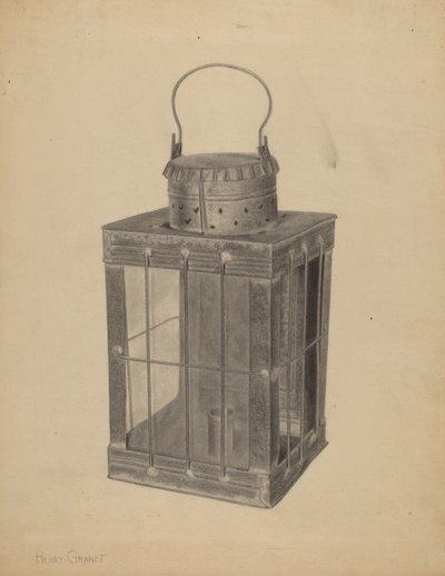 Lanterne pour bougie - Henry Granet