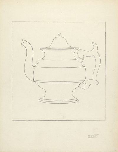 Pichet en étain - Henry Granet