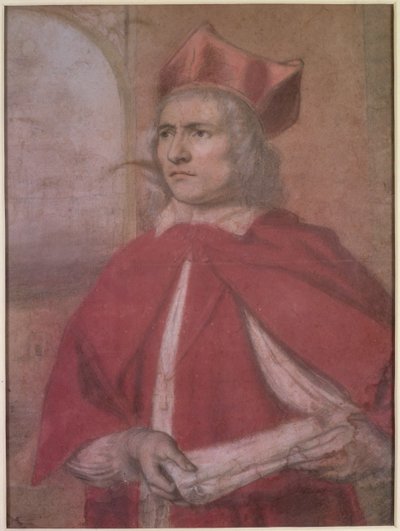Portrait de Henry Harris en cardinal Wolsey, 17e siècle - Henry Greenhill
