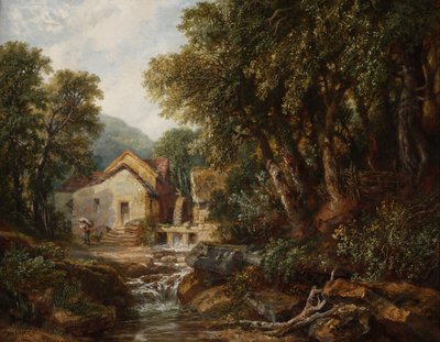 Un moulin à Rowsley, Derbyshire - Henry Harris Lines
