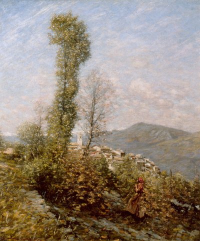 Un village sur une colline en Provence, vers 1910-14 - Henry Herbert La Thangue