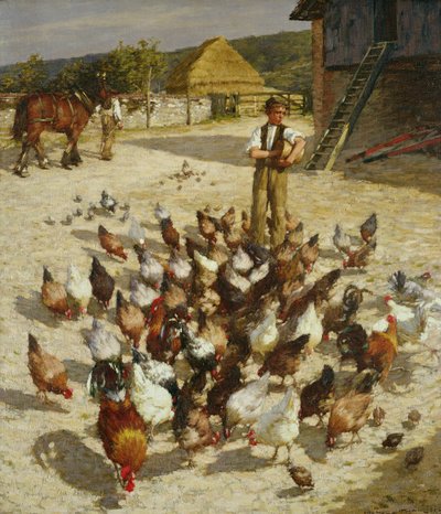 Une ferme du Sussex - Henry Herbert La Thangue