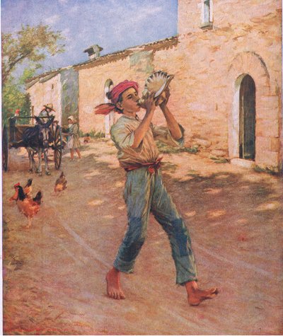 Poissons pleurant en Espagne, illustration de My Magazine, 1925 - Henry Herbert La Thangue