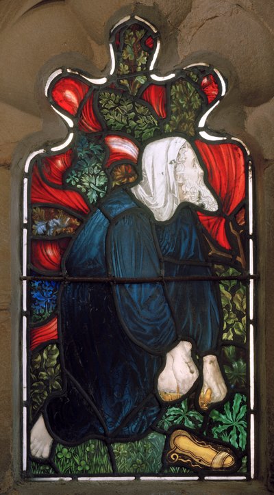 Alnwick, St Michael et St Paul, James Powell & Sons, Henry Holiday, Moïse et le buisson ardent - Henry Holiday