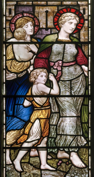 Buckland, St Mary, James Powell & Sons, Henry Holiday, La Chapelle Barcote, Charité, 1889 - Henry Holiday