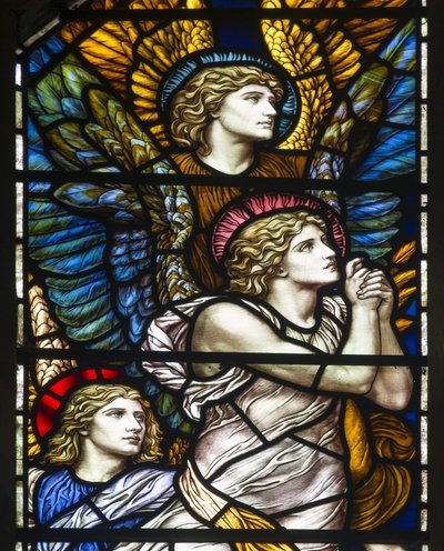 Buckland, St Mary, James Powell & Sons, Henry Holiday, La Chapelle Barcote, Anges louangeurs, 1889 - Henry Holiday