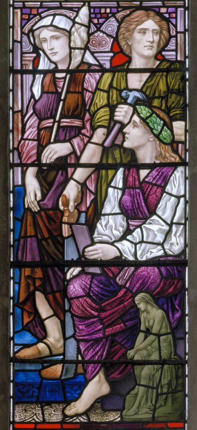 Buckland, St Mary, Lowndes & Drury, Henry Holiday, Architecture, 1918 - Henry Holiday