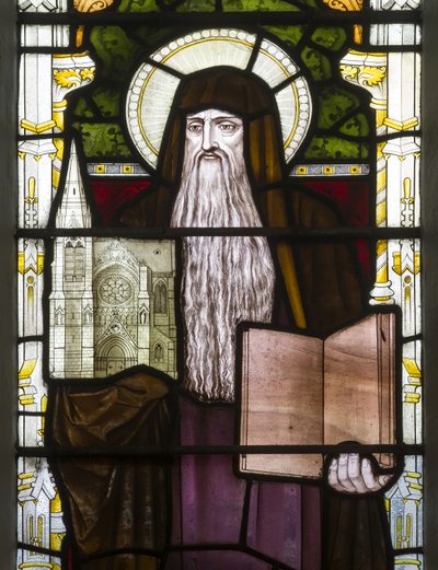 Cambridge, Trinity College, Heaton Butler & Bayne, Henry Holiday, Hieronymus, 1870, adapté de Carl Almquist - Henry Holiday