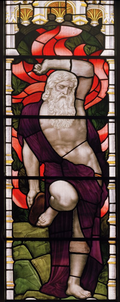 Evesham, Tous les Saints, James Powell & Sons, Henry Holiday, Moïse - Henry Holiday