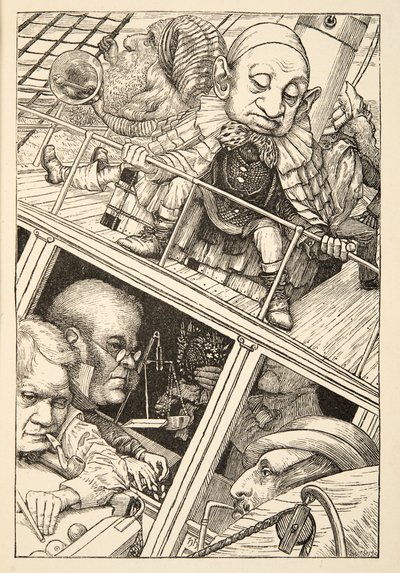 Il avait complètement oublié son nom, extrait de La Chasse au Snark, une Agonie en Huit Crises, par Lewis Carroll, pub. 1876 - Henry Holiday