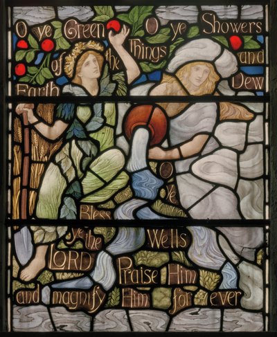Ô vous choses vertes, détail de la fenêtre Benedicite - Henry Holiday