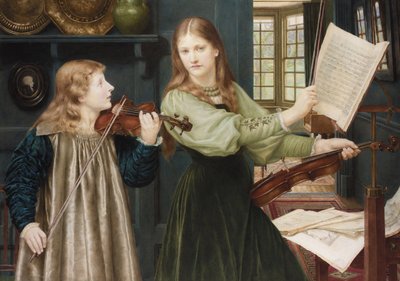 Peintures préraphaélites : Duo - Henry Holiday