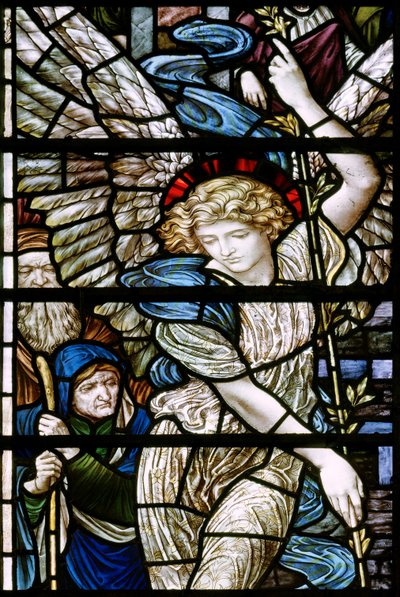 Romsey Abbey, James Powell & Sons, Henry Holiday, La piscine de Bethesda (détail), Ange - Henry Holiday