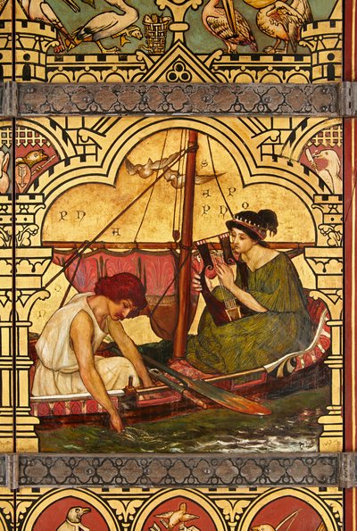 Sappho et Phaon, détail du Grand Livre - Henry Holiday