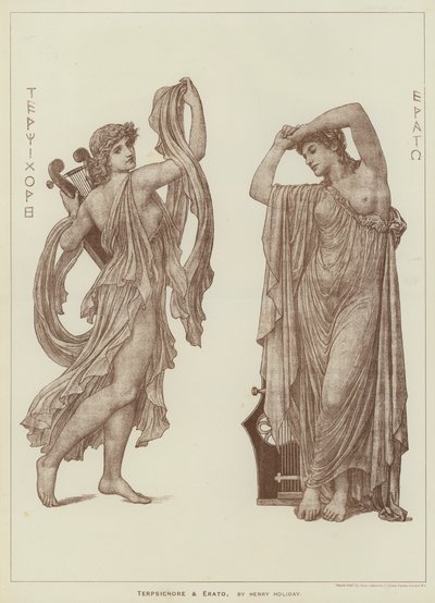 Terpsichore et Erato, par Henry Holiday - Henry Holiday