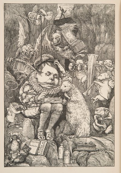 Le castor apporta du papier, un portfolio et des stylos, pub. 1876 - Henry Holiday