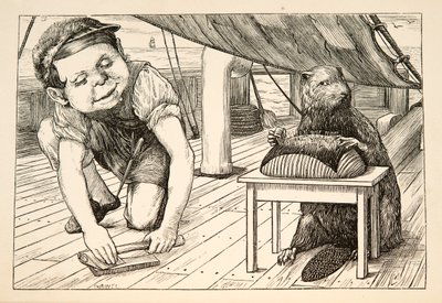 Le castor regardait dans la direction opposée, pub. 1876 - Henry Holiday