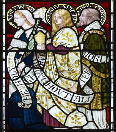 La Vierge Marie, Marie-Madeleine, Saint Jean, vers 1872 - Henry Holiday