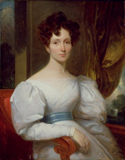 Portrait de Fanny Kemble Butler (1809-93) - Henry Inman
