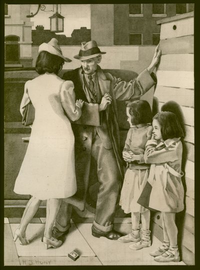 Une altercation, vers 1935 - Henry J. Hunt
