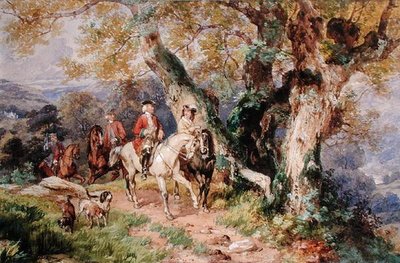 Figures du XVIIIe Siècle dans un Paysage - Henry James G. Holding