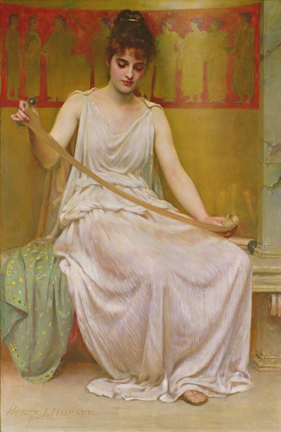 Neaera lisant une lettre de Catulle, vers 1894 - Henry John Hudson