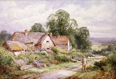 Un chemin de moutons près de Woburn, Bedfordshire - Henry John Sylvester Stannard