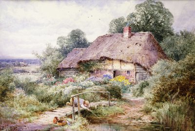 Attraper des têtards à Eastbury, Berkshire - Henry John Sylvester Stannard
