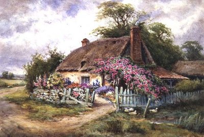 Jolie chaumière avec des canards - Henry John Sylvester Stannard