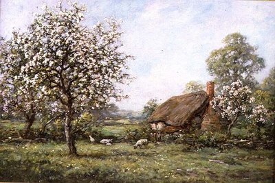 Cottage au printemps - Henry John Yeend King