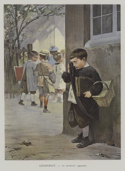 En Retenue - Henry Jules Jean (after) Geoffroy
