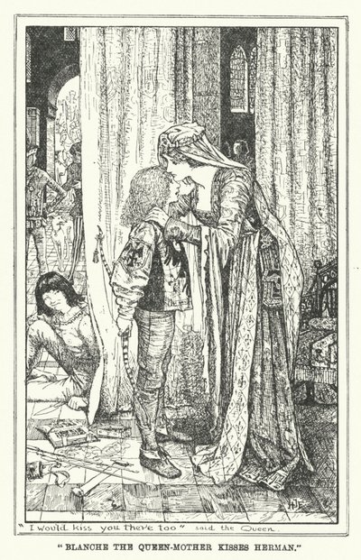 Blanche la Reine-Mère embrasse Herman - Henry Justice Ford