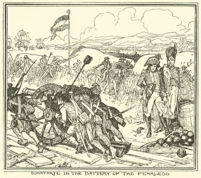 Bonaparte dans la batterie de l