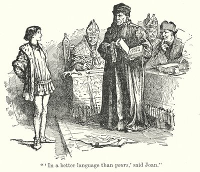 "Dans une meilleure langue que la tienne, dit Joan" (litho) - Henry Justice Ford