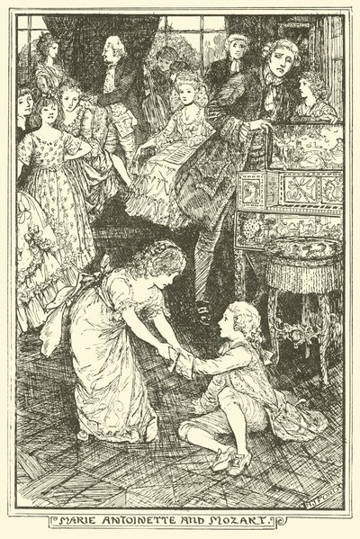 Marie-Antoinette et Mozart - Henry Justice Ford