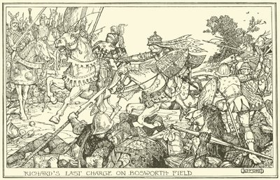 La dernière charge de Richard à Bosworth Field - Henry Justice Ford